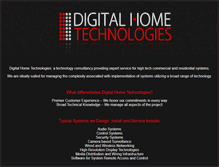 Tablet Screenshot of digitalhometechnologies.com